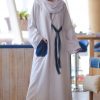 Pocket Denim Abaya