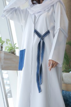 Pocket Denim Abaya