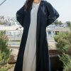 Navy Coat Style Abaya