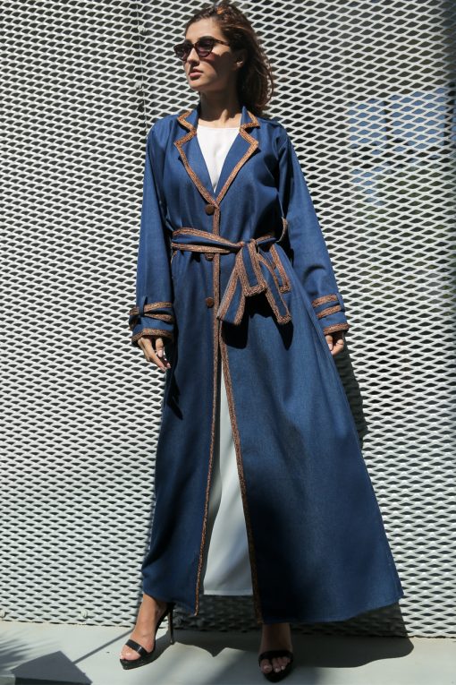 Denim Abaya with Belt