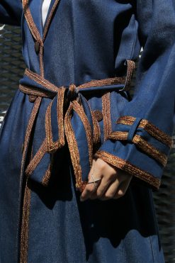 MOICR016 3 Denim Abaya with Belt