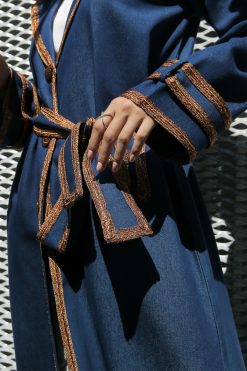 MOICR016 4 Denim Abaya with Belt