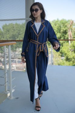 Denim Abaya with Belt