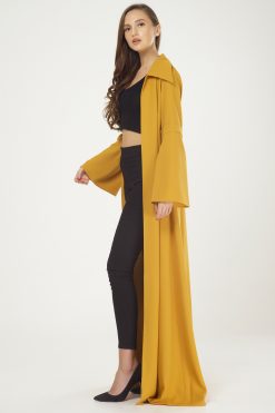 MBQ 000001 3 Articulated Sleeves Abaya Cape