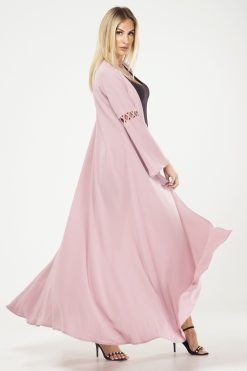 CrissCross Articulated Sleeves Cape - Pink