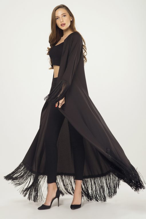 Fringes Black Cape