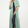 Green Pleated Bottom Cape