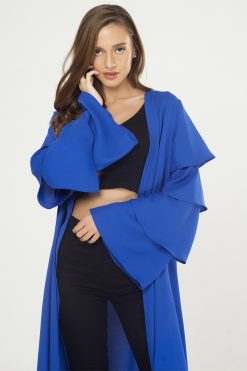 Open Front Blue Abaya