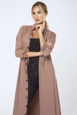 MBQ 000021 3 Buttoned Beige Cape