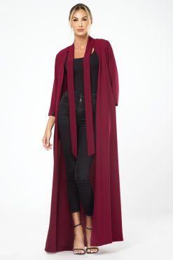 Maroon Collar - Tie Cape