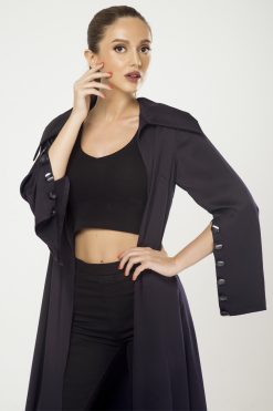 MBQ 000026 3 Cut Sleeves Dark Blue Cape
