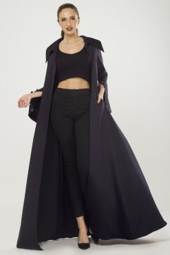 Cut Sleeves Dark Blue  Cape