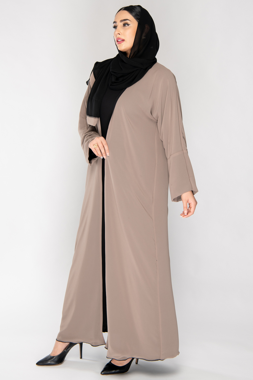 double colour abaya design