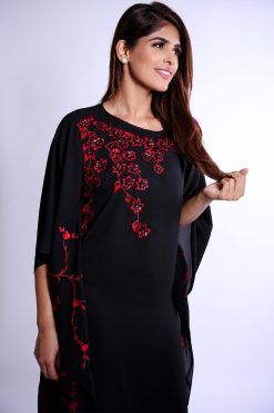 Black Kaftan Maxi Dress