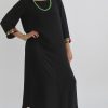 Black Floral Jalabiya