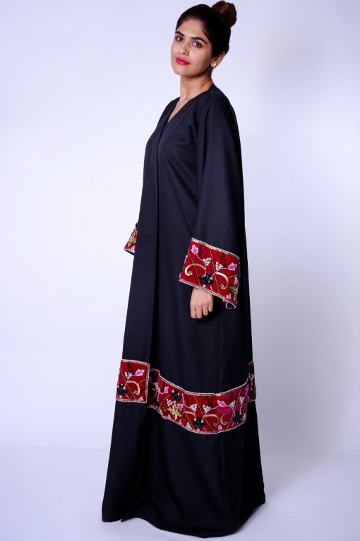 Multi colored Embroidered Abaya