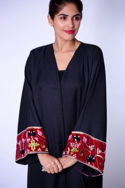 LS208 3 Multi colored Embroidered Abaya