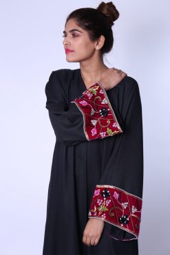 Multi colored Embroidered Abaya