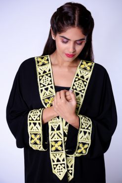 Yellow Thread Abaya