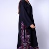Colorful Leaves Embroidered Abaya