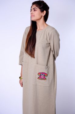 Army Green Stretchy Dress