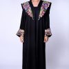 Floral Crepe Abaya