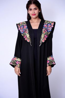 Floral Crepe Abaya