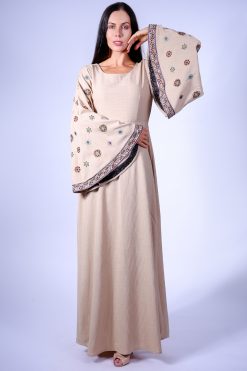 Embroidered Beige Jalabiya