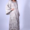 Printed Silk Kaftan Dress