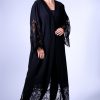 Crepe And Dantel Abaya