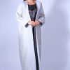 Light Grey Floral Bisht