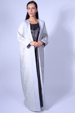 Light Grey Floral Bisht