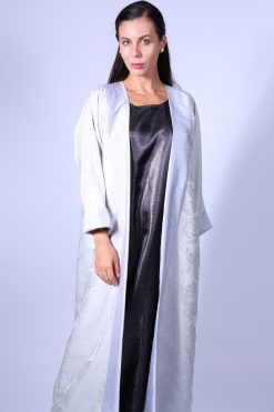 LS466 3 Light Grey Floral Bisht