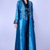 Green And Blue Abaya Outfit