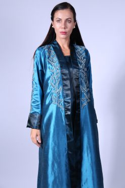 LS476 3 Green And Blue Abaya Outfit