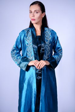 Green And Blue Abaya Outfit