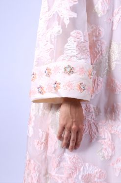 Peach Floral Jalabiya