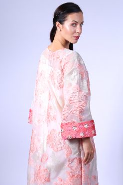 LS491 5 Orange Silk Jalabiya