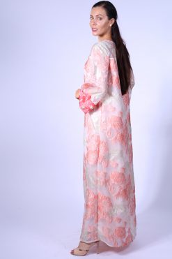Orange Silk Jalabiya
