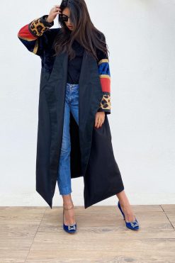 Color Book Rain Coat Bisht