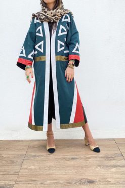 Geometric  Rain Coat