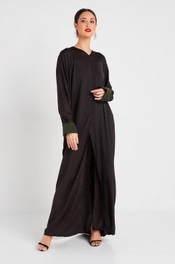 Plain Wide Sleeves Abaya
