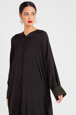 Plain Wide Sleeves Abaya