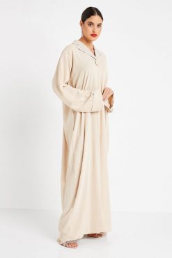 Fawn Collar Abaya
