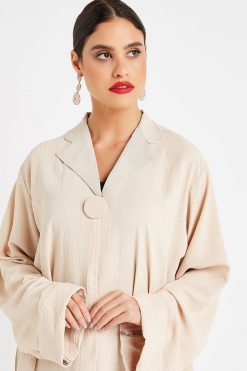 bsi3129 17 3 Fawn Collar Abaya