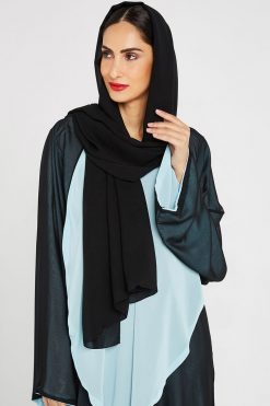 Black & Blue Two Toned Abaya