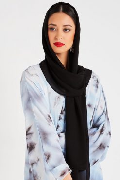 Self print Mixed color Abaya