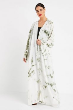 Self print Open Abaya
