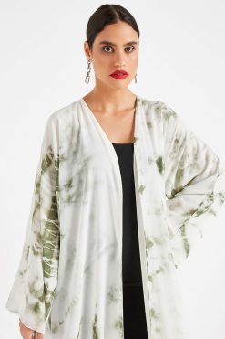 bsi3142 A 3 Self print Open Abaya