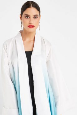 Light Blue Cotton Bisht